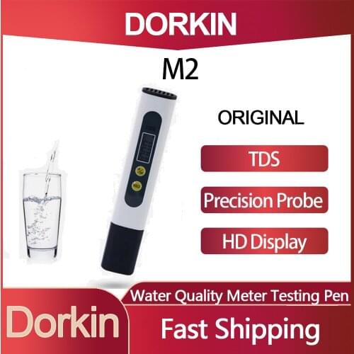 Original DORKIN TDS Water Quality Meter Testing Pen Portable Detection Water Purity and Quality Test EC M2 TDS3 Tester