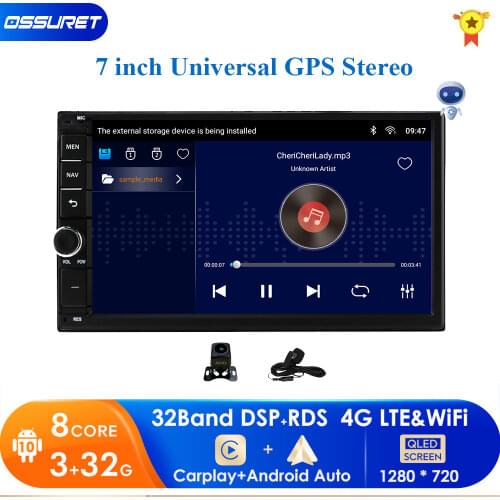2 Din Android 10 Car radio Multimedia Video Player Universal auto Stereo GPS MAP For Volkswagen Nissan Hyundai Kia toyota CR-V