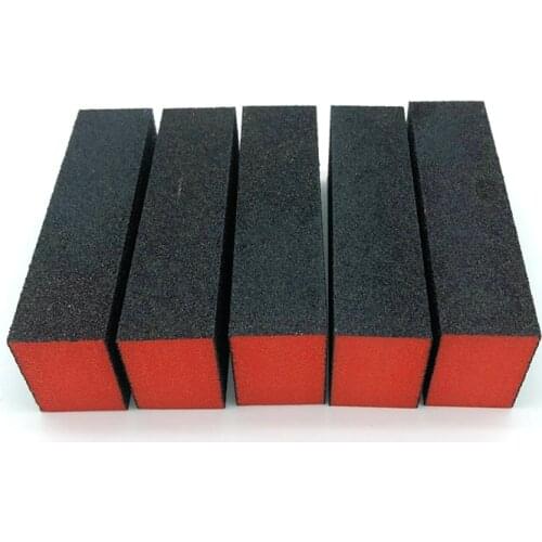 50pcs Three Sided Nail Art Polish Sanding Buffer Orange Nail Art Tips Acrylic Buffer Block Files DIY Manicure Pedicure Sanding 5