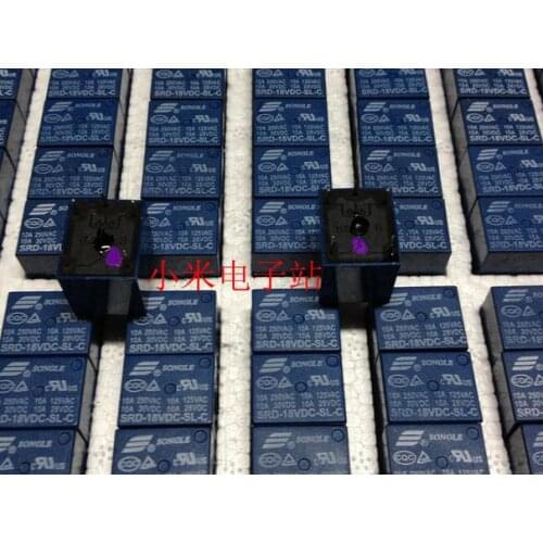 Free shipping new relay SRD-18VDC-SL-C 18V T73 3FF 5Pin 10pcs/lot