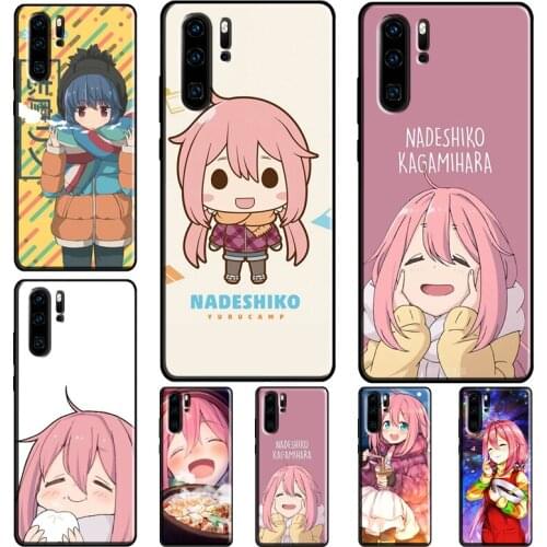 Nadeshiko Kagamihara Yuru Camp Back Case For Huawei P40 P30 Lite P Smart Z 2019 P20 Pro Mate 20 Lite Honor 20i 9A Nova 5T