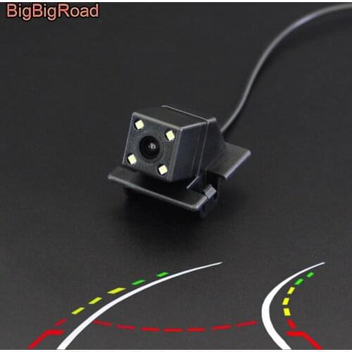 BigBigRoad For Mazda 2 Mazda2 M2 Hatchback 2016 2017 2018 2019 2020 Car Intelligent Dynamic Trajectory Tracks Rear View Camera
