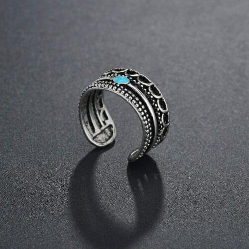 Boho Retro Fashion Gothic Ring Jewelry Mens Ladies Rings Party Entertainment Jewelry Hip Hop Accessories Gift Wholesale
