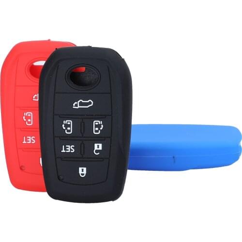 Kutery Silicone Rubber Car Key Cover Case For Toyota Alphard Esquire Harrier Previa Voxy Vellfire Key Shell Protecor 6Buttons