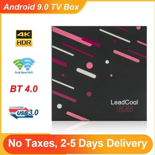 Leadcool Play Android TV Box RK3318 Quad Core Android 9.0 USB 3.0 2GB/4GB RAM 16GB/64GB ROM 4K 1080P Media Player Set top Box