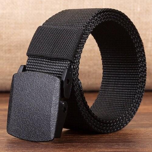 2021 Fashion Men Belt Mens Outdoor Sports Nylon Waistband Canvas Web Belt cintos masculinos de couro luxo cinturon hombre