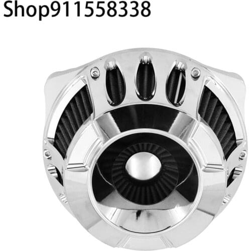 Motorcycle Chrome Air Cleaner Grey Intake Filter Big Sucker For Harley Sportster XL 2004-Up Touring FLHR Softail Dyna Fat Boy