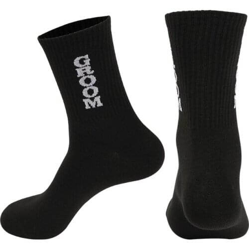 Socks Women Men Letter Casual Unisex Cotton Sock for Middle Tube Sports Running Printed "GROOMSMAN" "BEST MAN" Tide Socks