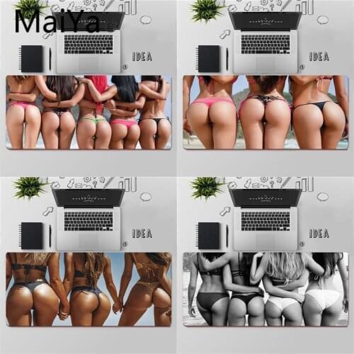 Maiya Sexy Girl Ass Summer Beach Bikini Rubber Mouse Durable Desktop Mousepad Free Shipping Large Mouse Pad Keyboards Mat