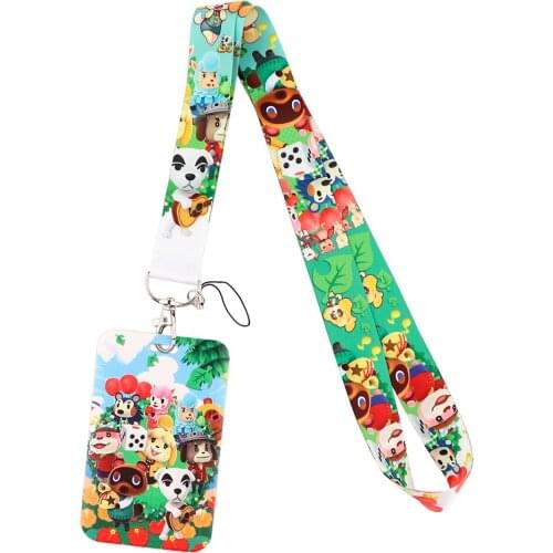 PF1017 Animal Game Cute Lanyard For Keychain ID Card Cover Pass Mobile Phone USB Badge Holder Key Neck Straps Accessories