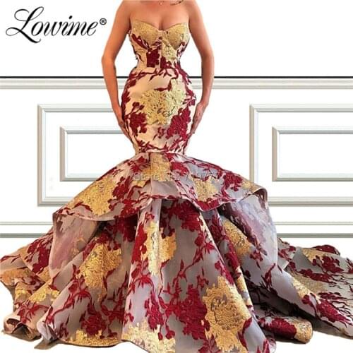 Evening Dresses Sweetheart Mermaid Luxury Dubai Party Dress Couture 2019 Long Prom Gowns Vestido De Noche Robe