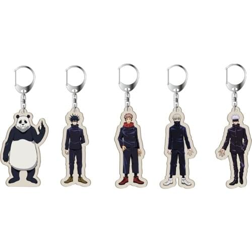 High Quality Japan NEW Anime Jujutsu Kaisen Yuji Itadori Cosplay Acrylic Keychain Cartoon Key Rings 7-8CM