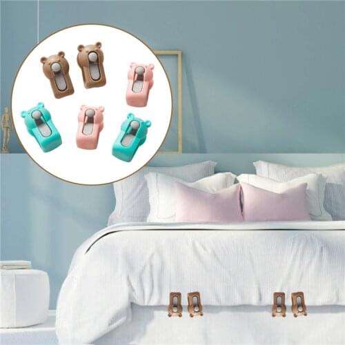 4/8 PCS Bed Sheet Clips Non-slip Quilt Blanket Clip Duvet Clips Blankets Faster Clip Cover Duvet Sheet Fixer Needleless Retaine