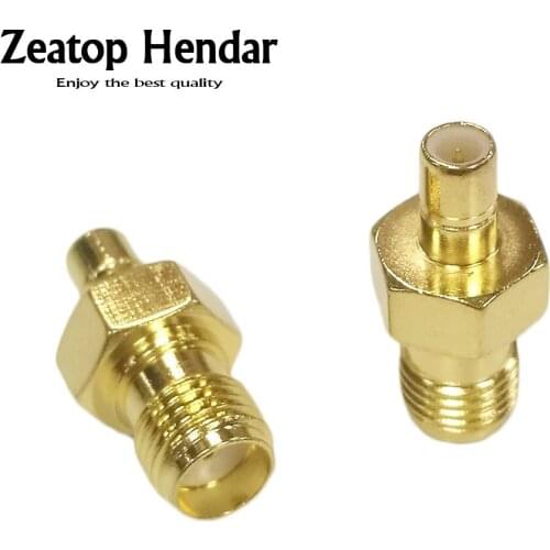 10pcs Gold Plated SMA Female Jack to SMB Male Plug RF Coaxial Adapter Convertor Straight Coax Connector