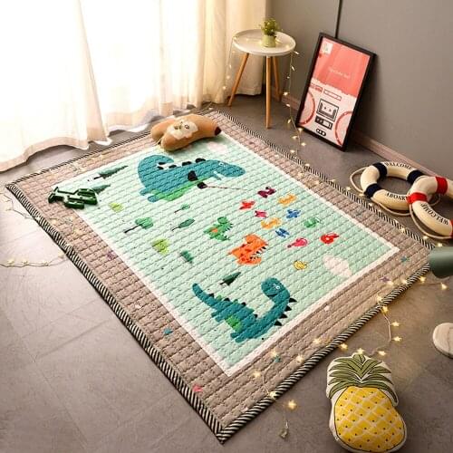 115*145CM Baby Play Mat Machine-Wash Childrens Carpet Newborn Climbing Pad Kids Living Room Rugs Anti-Skid Activity Blanket