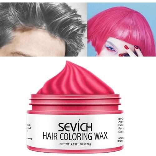 120g Hair Color Wax Coloring Easily Longwear Hairstyle Tool Temporary Hair Color Wax for Party