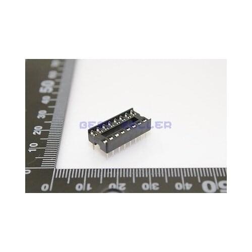 200pcs 16 Pin DIP SIP IC Sockets Adaptor Solder Type