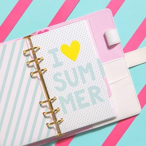 2020 Lovedoki Dokibook Notebook planner dividers A5 A6 A7 Ice Cream 6 ring binder index divider kawaii planner accessories
