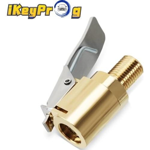 8mm Car Tyre Tire Clip Wheel Brass Air Chuck Inflator Pump Valve Connector Clamp Adapter