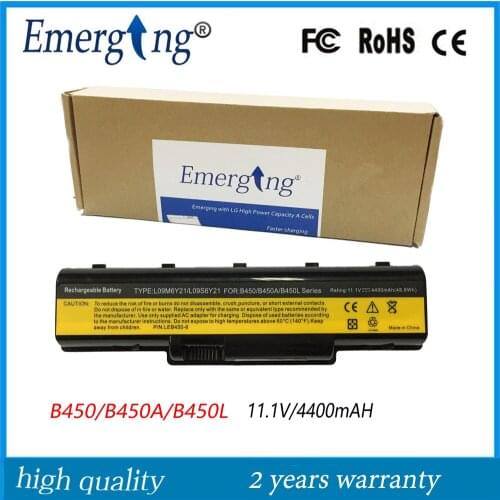 6Cells 11.1v Japanese Cell New Laptop Battery for lenovo L09M6Y21 L09S6Y21 B450 B450A B450L
