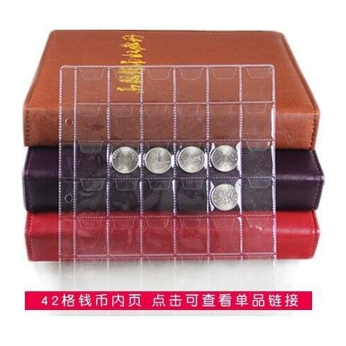 CA11 coin album coin collection book loose-leaf can hold 42 coins/pcs 10pcs/lot