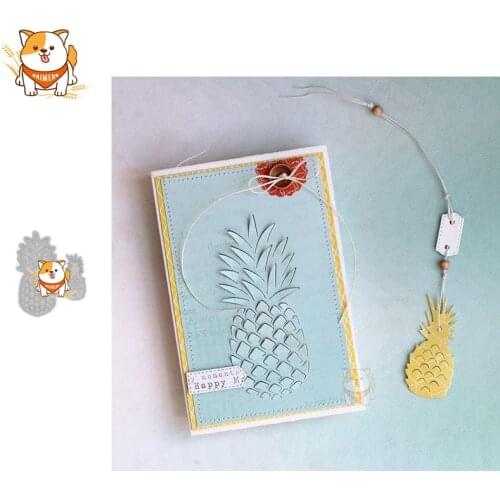 Pineapple Fruit Metal Cutting Dies Mold Knife Scrapbooking Stencil DIY Embossing Craft Die Cuts Card Making New Dies For 2020