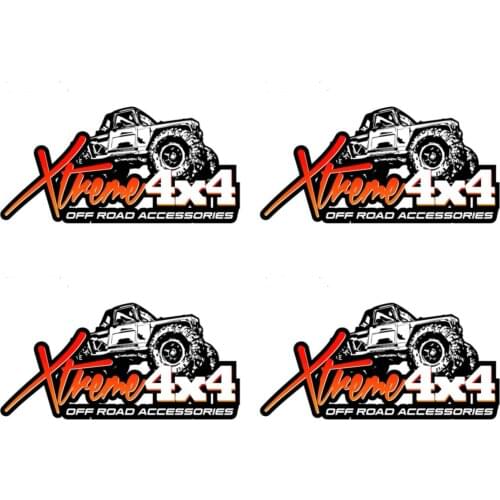 Personality 4x4 Off Road Assessoire Logo Waterproof Car Stickers Motorcycle Decals Waterproof Sunscreen Decals PVC 6.3cm X 13cm