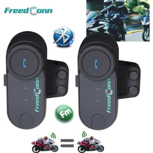 2PCS FreedConn TCOM-OS 100m BT Bluetooth Motorcycle Helmet Intercom Interphone Headset Motorcycle Helmets Headphone for Full Fac
