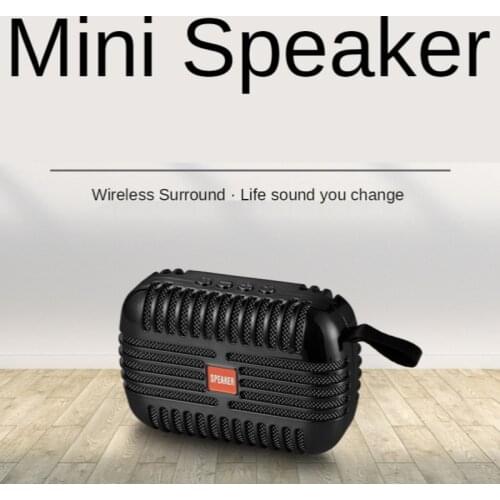 T18 Bluetooth Speaker Electroplating Card USB Flash Drive Mini Subwoofer Creative Outdoor Small Sound