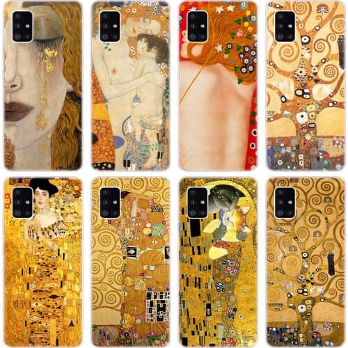 Kiss by Gustav Klimt Soft Case for Samsung Galaxy A40 A41 A42 A50 S A51 A52 A70 E A71 A72 A80 A82 A90 Quantum 2 Silicone Cover