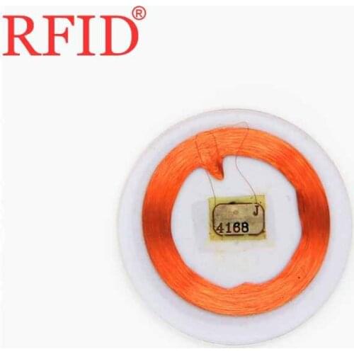 ID 125Khz 20mm EM4100 TK4100 Transparent Circular Coin Card Read Only Keyfobs RFID Proximity Token Access Control Fast Shipping