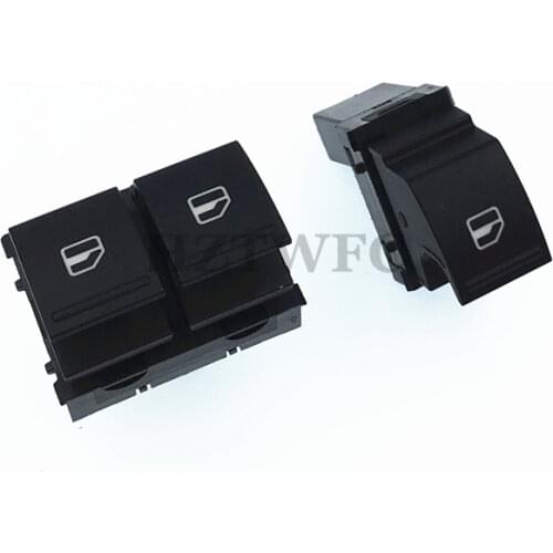 Free Shipping Window Switch Control Button 1K3959857A 1F0959855 For VW Caddy 2K Jetta EOS Golf MK5 Passat B6 Polo 6R Touran SEAT