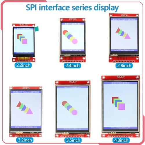SPI serial port seriesctouch 2.2/2.4/2.8/3.2/3.5/4.0 inch TFT LCD screen module for Arduino stm32 Development Board