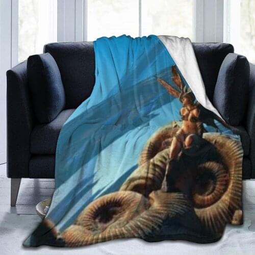 3D printing planet sci-fi monster soft and warm coral fleece blanket bed coverlet flannel throw blanket shawl French blanket