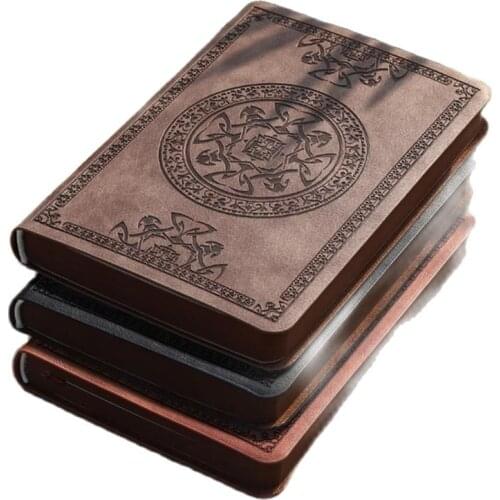 Notebook Portable Vintage Pattern PU Leather Notebook Diary Note Pad Stationery Writing Journal Notebooks Stationery тетрадь а6