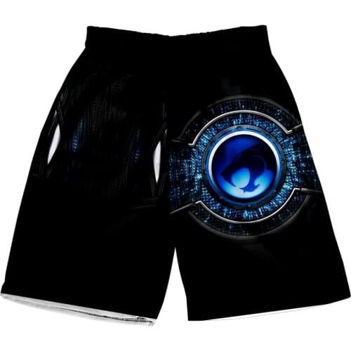 Kawaii Anime ThunderCats Shorts Men Harajuku Beach Shorts Kawaii Summer Men Fashion Leisure Polyester 3D Kpop Popular Shorts