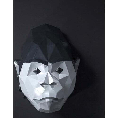 Nordic Furniture Model Room Wall Decorations Geometric Pendant Creative Orangutan Wall Decoration