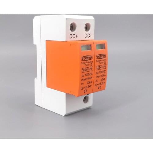 SPD DC 1000V 20KA~40KA House Surge Protector Protective Low-voltage Arrester Device