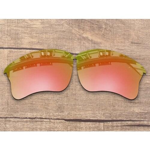 Vonxyz Peach Gold Mirror Polarized Replacement Lenses for-Oakley Flak Jacket XLJ Frame