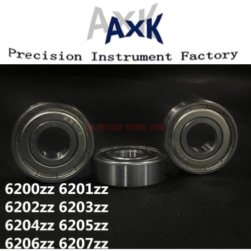 High Temperature Bearing 6200zz 6201zz 6202zz 6203zz 6204zz 6205zz 6206zz 6207zz ( 10 Pcs) Miniature Deep Groove Ball Bearings