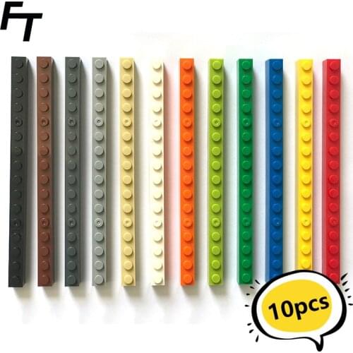 10pcs Small Particle 2465 High Brick 1x16 DIY Building Blocks Compatible with Creative Gift MOC Blocks Castle Toys