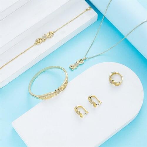 2021 May hot selling accessories wedding jewelry set for women Mixed color jewelry set copper high quality jewelry set