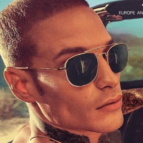 2021 Vintage Sunglasses Women Galsses Men Eyewear Frames Material Polycarbonate Oculos De Sol Masculino 8 Color Gift for Male