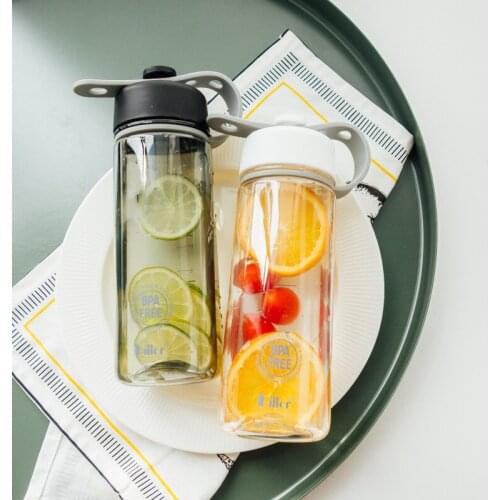 500ML My Outdoor Camping Sport Bottles BPA Free Tritan Material Plastic Space Water Bottle with Rope Drinkwater