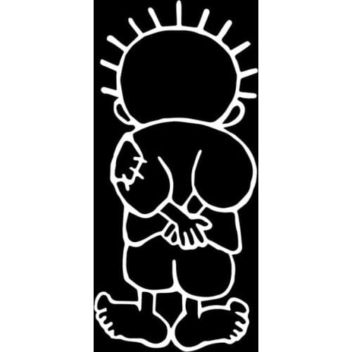 8X18CM Handala Hanzala Personality Car Sticker Bumper Decoration Decals