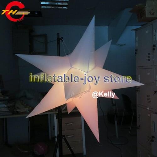 1.2m dia, 2pcs per lot inflatable star balloon, led inflatable star balloon for outdoor indoor advertising, cheap led inflatable