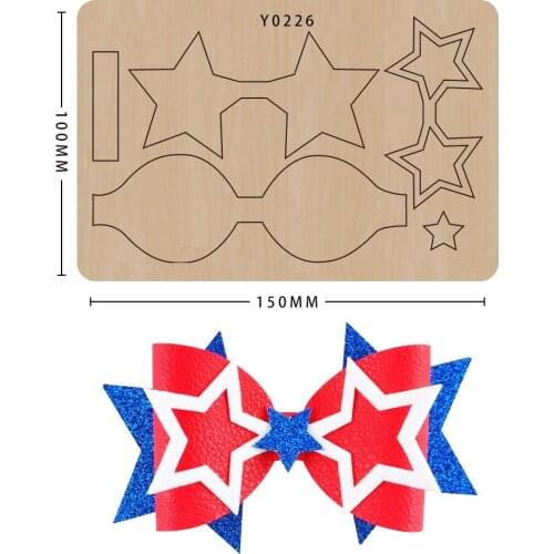 Wood Mold Start Bow Knife Mold Scrapbook Cutting Dies Non-woven Cutting Suitable For Common Big Shot And Sizzix Machines
