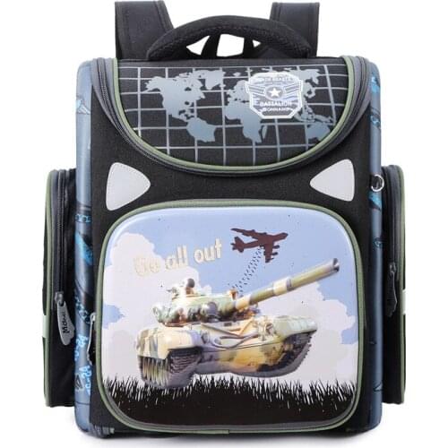 Top Quality Children School Backpacks For Boys Orthopedic Knapsack Kids 3D Cartoon Primary School Bags Girls Schoolbags Grade1-5