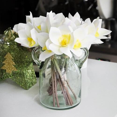 1 Bouquet Artificial Flower Arrangement Fake Plant Living Room Party Table Furniture Decor for Home Wedding Decoration indoor