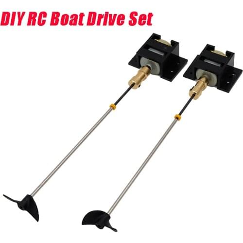 2 Sets RC Boat motor Drive Set 130 Motor+Motor Seat+Copper Coupling+15cm Shaft+Propellers Kit For DIY RC Model Boat Ship